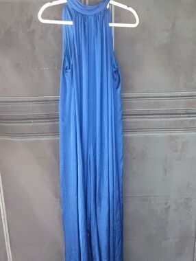 1. State Royal Blue Halter Maxi Dress